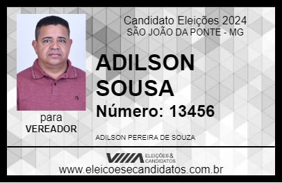 Candidato ADILSON SOUSA 2024 - SÃO JOÃO DA PONTE - Eleições