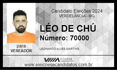 Candidato LÉO DE CHÚ  2024 - VERDELÂNDIA - Eleições