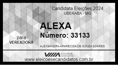 Candidato ALEXA 2024 - UBERABA - Eleições