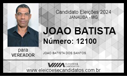 Candidato JOAO BATISTA 2024 - JANAÚBA - Eleições