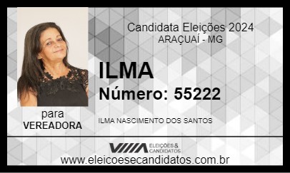 Candidato ILMA 2024 - ARAÇUAÍ - Eleições