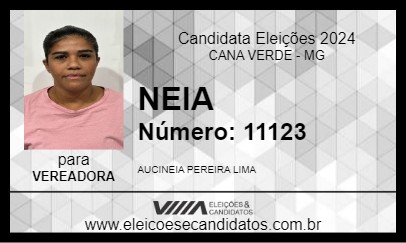 Candidato NEIA 2024 - CANA VERDE - Eleições