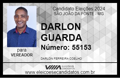 Candidato DARLON GUARDA 2024 - SÃO JOÃO DA PONTE - Eleições