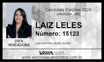 Candidato LAIZ LELES 2024 - JANAÚBA - Eleições