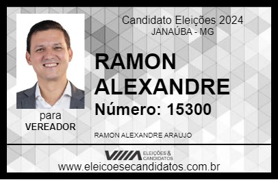 Candidato RAMON ALEXANDRE 2024 - JANAÚBA - Eleições