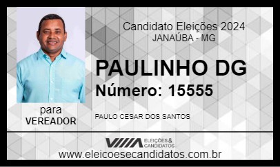 Candidato PAULINHO DG 2024 - JANAÚBA - Eleições