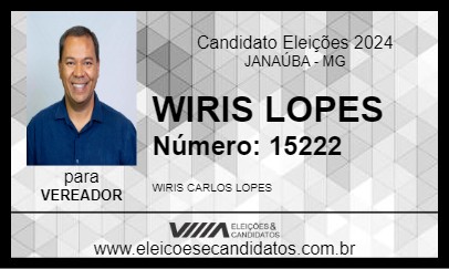 Candidato WIRIS LOPES 2024 - JANAÚBA - Eleições