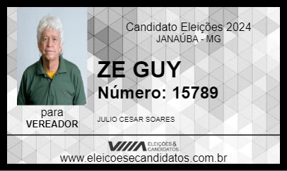 Candidato ZE GUY 2024 - JANAÚBA - Eleições