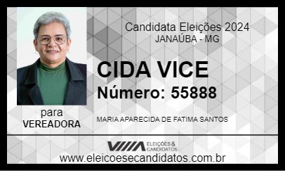 Candidato CIDA VICE 2024 - JANAÚBA - Eleições