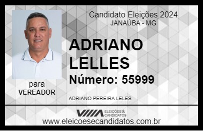 Candidato ADRIANO LELLES 2024 - JANAÚBA - Eleições