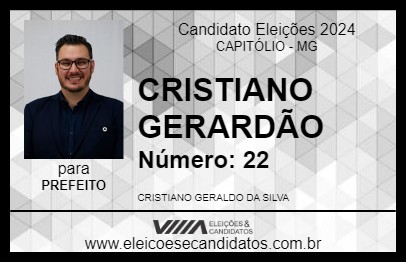 Candidato CRISTIANO GERARDÃO 2024 - CAPITÓLIO - Eleições