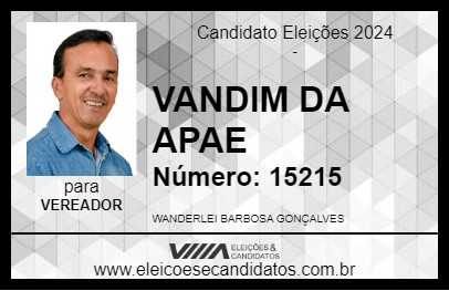 Candidato VANDIM BARBOSA 2024 - LONTRA - Eleições