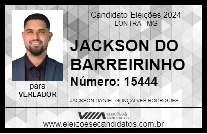 Candidato JACKSON DO BARREIRINHO 2024 - LONTRA - Eleições