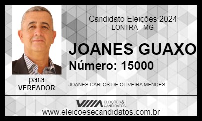 Candidato JOANES GUAXO 2024 - LONTRA - Eleições