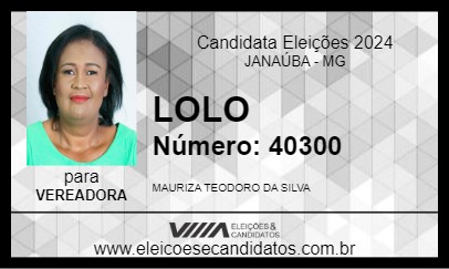 Candidato LOLO 2024 - JANAÚBA - Eleições