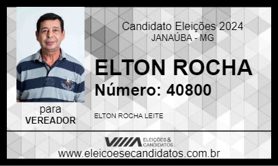 Candidato ELTON ROCHA 2024 - JANAÚBA - Eleições