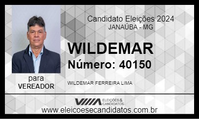 Candidato WILDEMAR DO BANCO 2024 - JANAÚBA - Eleições