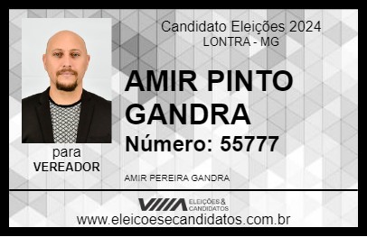 Candidato AMIR PINTO GANDRA 2024 - LONTRA - Eleições