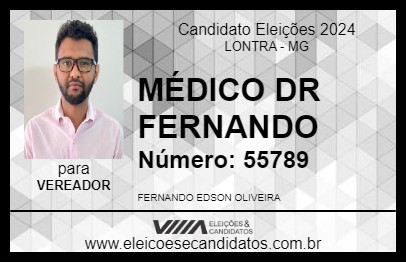 Candidato MÉDICO DR FERNANDO 2024 - LONTRA - Eleições