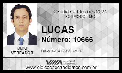 Candidato LUCAS 2024 - FORMOSO - Eleições