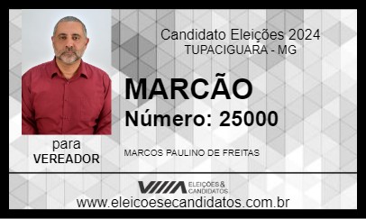 Candidato MARCÃO 2024 - TUPACIGUARA - Eleições