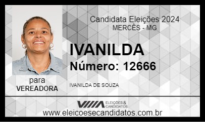 Candidato IVANILDA 2024 - MERCÊS - Eleições