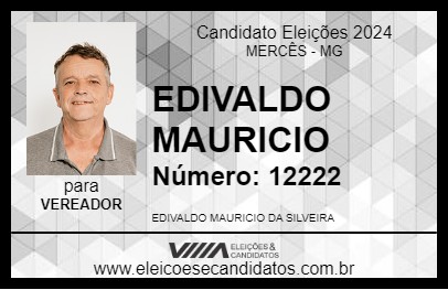 Candidato EDIVALDO MAURICIO 2024 - MERCÊS - Eleições