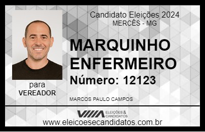 Candidato MARQUINHO ENFERMEIRO 2024 - MERCÊS - Eleições