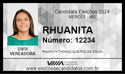 Candidato RHUANITA 2024 - MERCÊS - Eleições