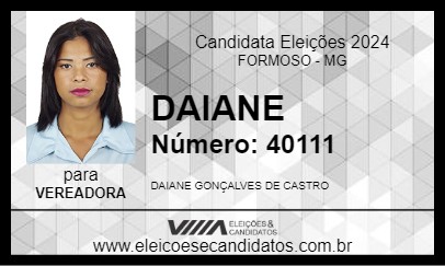 Candidato DAIANE 2024 - FORMOSO - Eleições