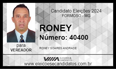 Candidato RONEY 2024 - FORMOSO - Eleições