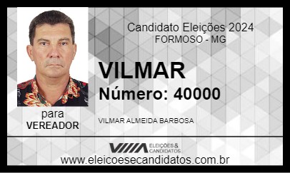 Candidato VILMAR 2024 - FORMOSO - Eleições