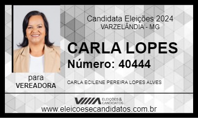 Candidato CARLA LOPES 2024 - VARZELÂNDIA - Eleições