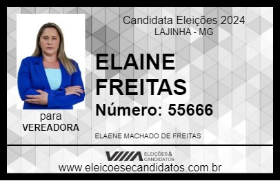 Candidato ELAINE FREITAS 2024 - LAJINHA - Eleições