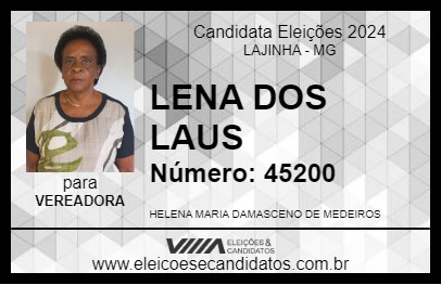 Candidato LENA DOS LAUS 2024 - LAJINHA - Eleições