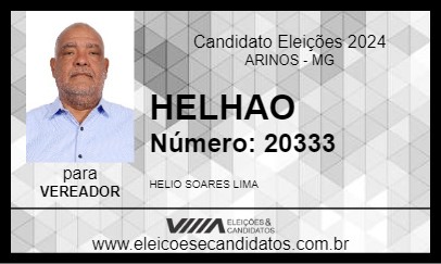 Candidato HELHAO 2024 - ARINOS - Eleições