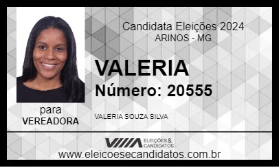 Candidato VALERIA 2024 - ARINOS - Eleições