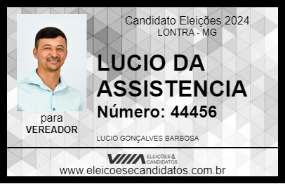 Candidato LUCIO DA ASSISTENCIA 2024 - LONTRA - Eleições