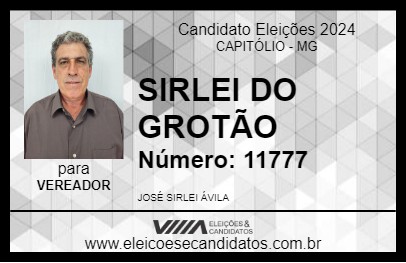 Candidato SIRLEI DO GROTÃO 2024 - CAPITÓLIO - Eleições