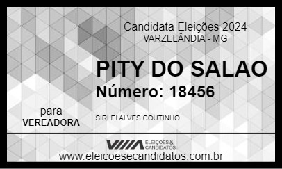 Candidato PITY DO SALAO 2024 - VARZELÂNDIA - Eleições