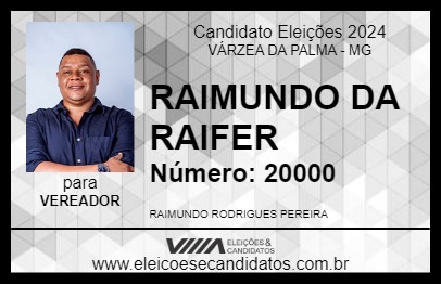 Candidato RAIMUNDO DA RAIFER 2024 - VÁRZEA DA PALMA - Eleições