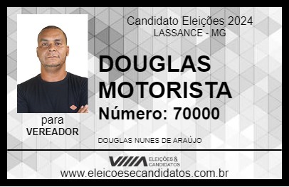 Candidato DOUGLAS MOTORISTA 2024 - LASSANCE - Eleições