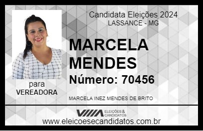 Candidato MARCELA MENDES 2024 - LASSANCE - Eleições