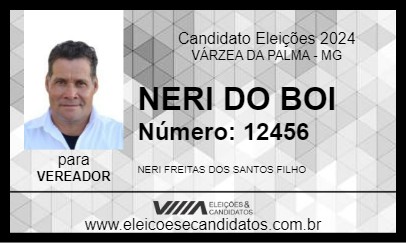 Candidato NERI DO BOI 2024 - VÁRZEA DA PALMA - Eleições