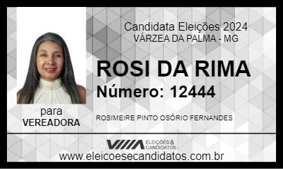 Candidato ROSI DA RIMA 2024 - VÁRZEA DA PALMA - Eleições