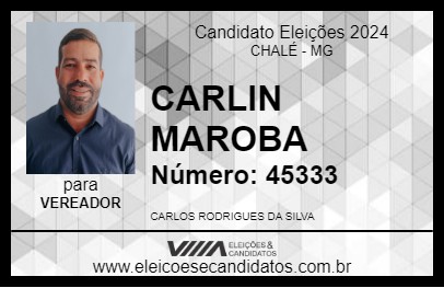 Candidato CARLIN MAROBA 2024 - CHALÉ - Eleições