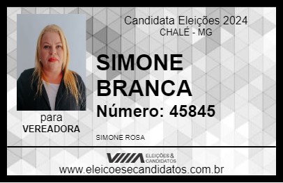 Candidato SIMONE BRANCA 2024 - CHALÉ - Eleições