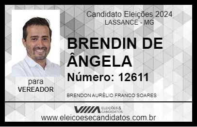 Candidato BRENDIN DE ÂNGELA 2024 - LASSANCE - Eleições