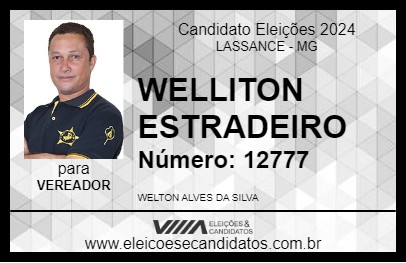 Candidato WELLITON ESTRADEIRO 2024 - LASSANCE - Eleições