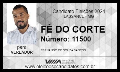 Candidato FÊ DO CORTE 2024 - LASSANCE - Eleições